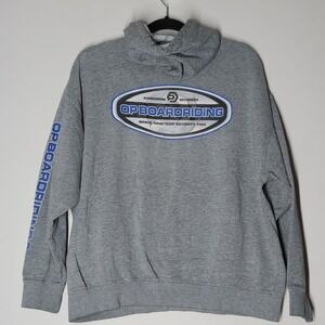 Vintage OP Ocean Pacific Hoodie Mens L Sweatshirt Surf Skate Snowboard Y2K
